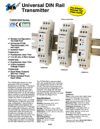 Thumbnail of document TXDIN1600 Series 18893